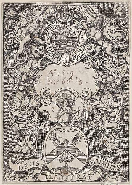 Trade Card with Royal Coat of Arms