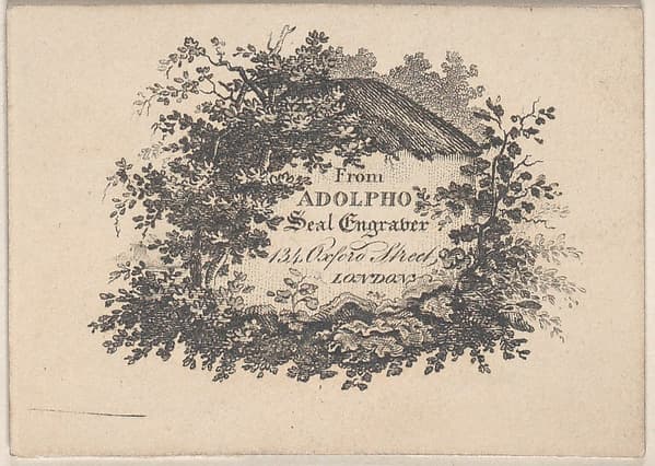 Trade Card for Adolpho, Seal Engraver
