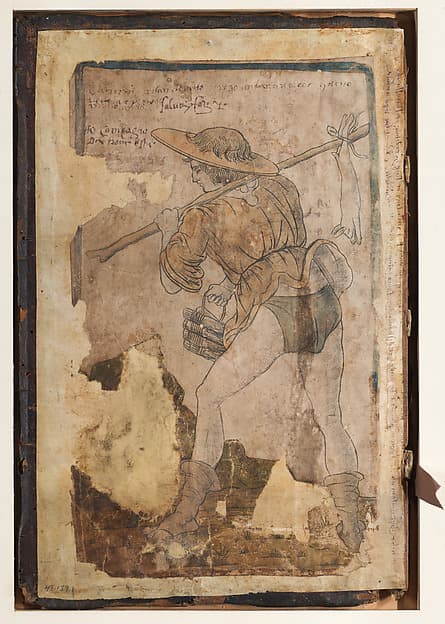 A peasant going to the market