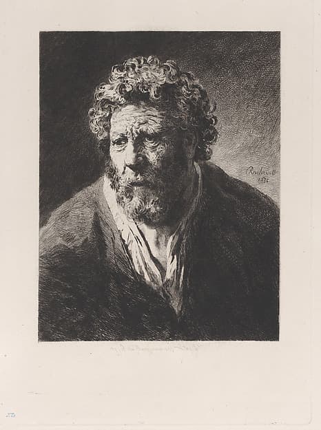 Head of an Old Man, after Rembrandt