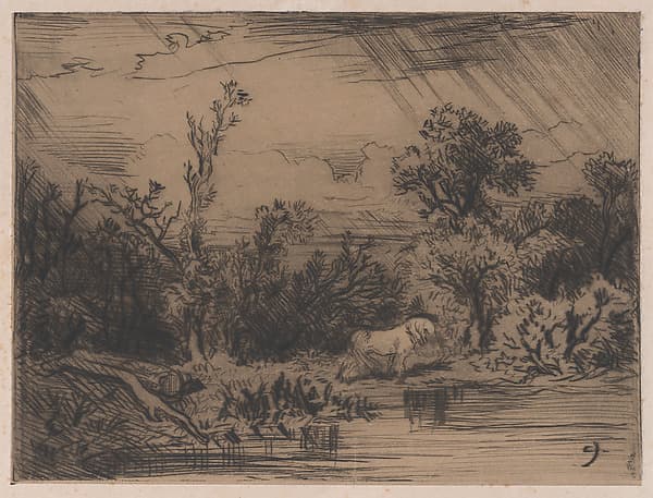 Landscape with Thunderstorm