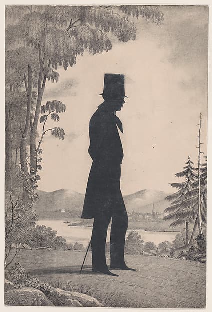 Silhouette of Edward Worth of Saco, Maine