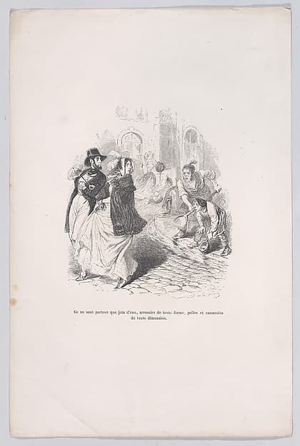"Only everywhere are water faucets, watering cans of any shape, shovels and pots of any size." from the Little Miseries of Human Life