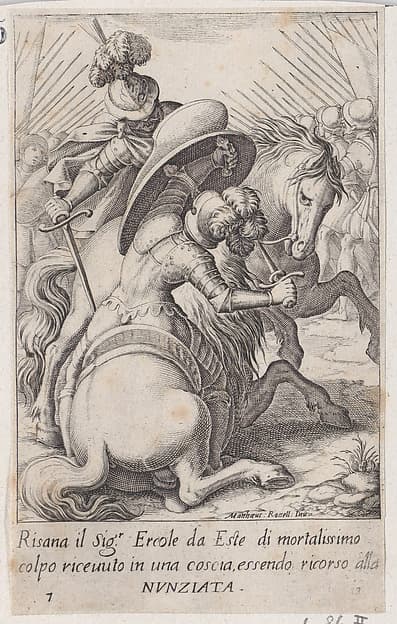Ercole d'Este, from Scelta d'Alcuni Miracoli e Grazie della Santissima Nunziata di Firenze (Selection of Some Miracles and Graces that Occurred in the Church of the Annunziata in Florence)
