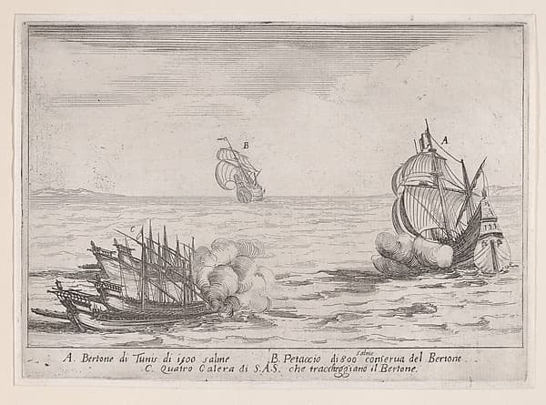 L'Attaque (The Attack), from Les Combats de Quatre Galères (The Battles of Four Galleys)