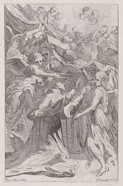 St. Carlo Borromeo surrounded by angels