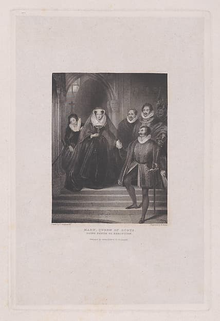 Mary, Queen of Scots going forth to execution (from "Friendship's Offering: A Literary Album, and Christmas and New Year's Present," plate X)