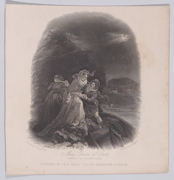 Mary, Queen of Scots escaping Lochleven Castle (from "The History of England")