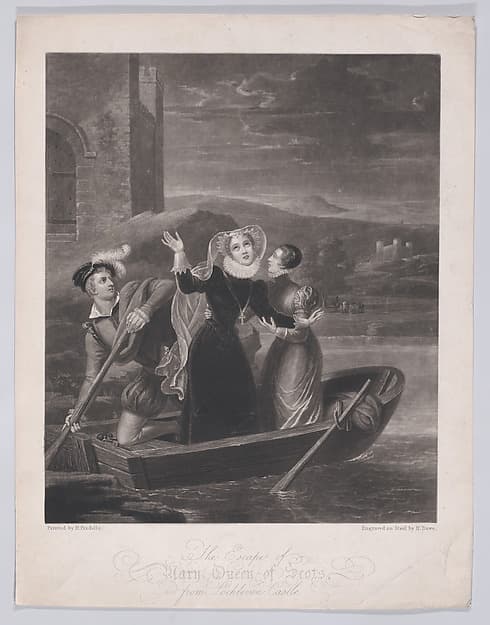 The escape of Mary, Queen of Scots from Loch Leven Castle