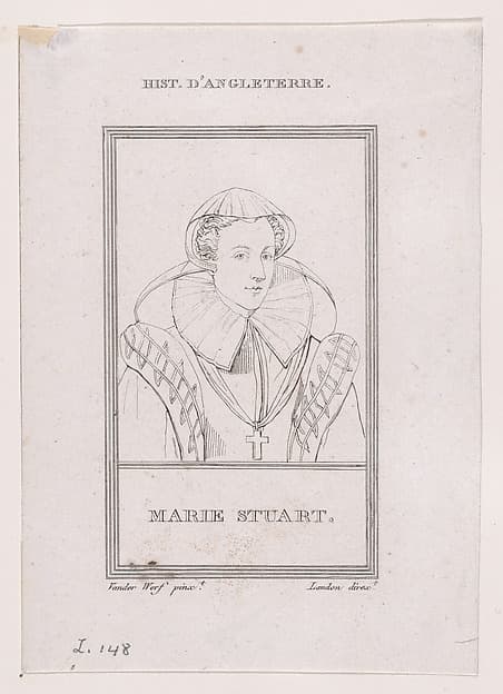 Mary, Queen of Scots (from "Galérie historique des hommes les plus célèbres de tous les siècles et de toutes les nations...")