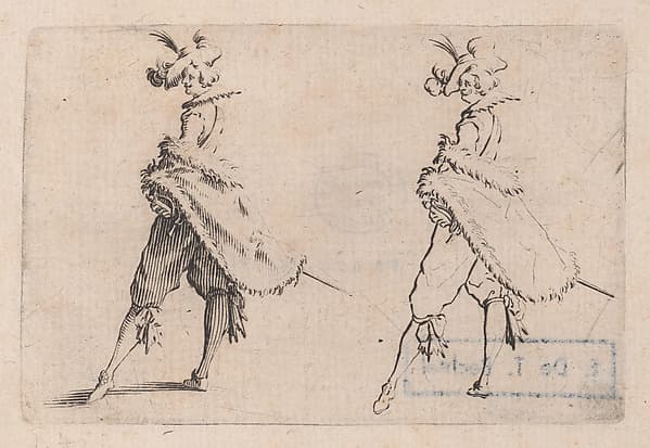 Le Gentilhomme au Manteau Posé sur la Hanche (The Gentleman with his Mantle on his Hip), from Les Caprices Series B, The Nancy Set