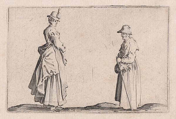 Deux Femmes de Profil (Two Women in Profile), from Les Caprices Series B, The Nancy Set