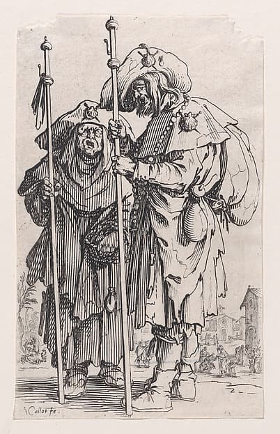 Les Deux Pélerins (The Two Pilgrims), from Les Gueux suite appelée aussi Les Mendiants, Les Baroni, ou Les Barons (The Beggars, also called the Barons)