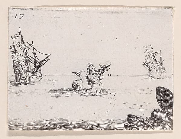 Une Sirène entre Deux Vaisseaux (A Siren between Two Ships), from Lux Claustri ou La Lumière du Cloitre (The Light of the Cloisters), plate 17