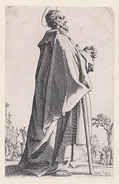 St. Matthew, from Les Grands Apôtres Debout, Représentant Le Sauveur, La Bienheureuse Marie et Les Saints Apôtres (The Large Standing Apostles, Representing The Savior, The Blessed Mary and The Apostles)