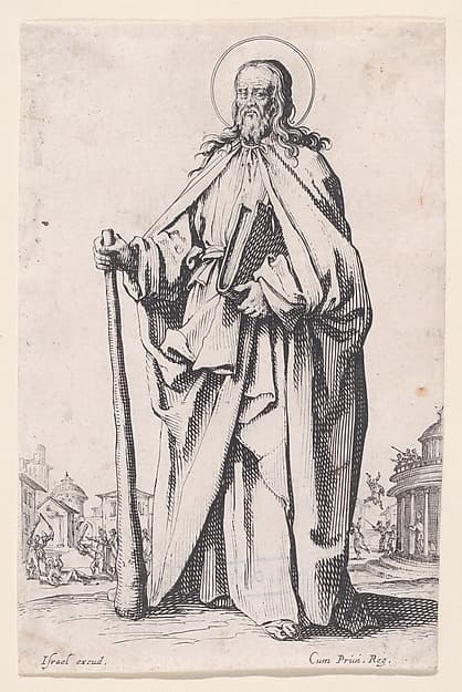 St. James Minor, from Les Grands Apôtres Debout, Représentant Le Sauveur, La Bienheureuse Marie et Les Saints Apôtres (The Large Standing Apostles, Representing The Savior, The Blessed Mary and The Apostles)