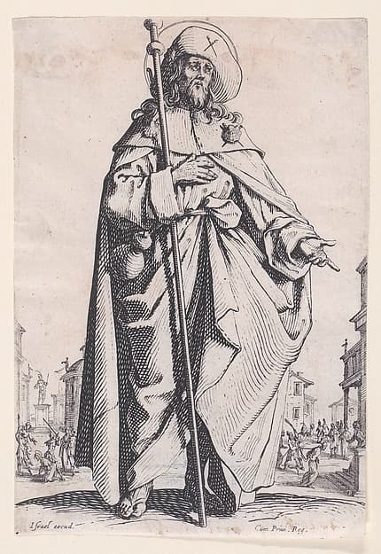 St. James Major, from Les Grands Apôtres Debout, Représentant Le Sauveur, La Bienheureuse Marie et Les Saints Apôtres (The Large Standing Apostles, Representing The Savior, The Blessed Mary and The Apostles)