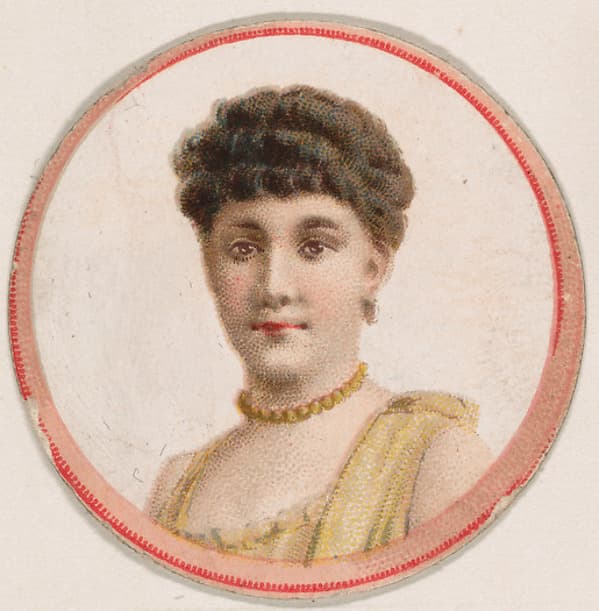 Portrait of woman, from the Novelties series (N228, Type 2) issued by Kinney Bros.