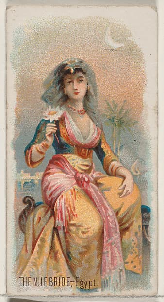 The Nile Bride, Egypt, from the Holidays series (N80) for Duke brand cigarettes