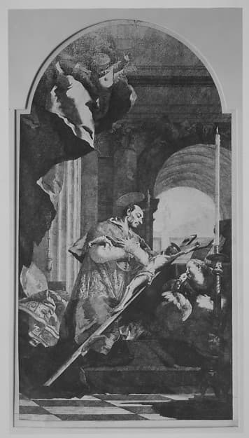 Saint Charles Borromeo Venerating the Crucifix