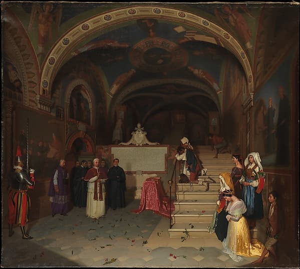 Pope Gregory XVI Visiting the Church of San Benedetto at Subiaco