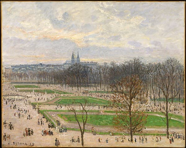 The Garden of the Tuileries on a Winter Afternoon