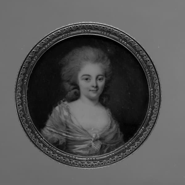 Box with portrait of a woman, said to be Madame Bailly