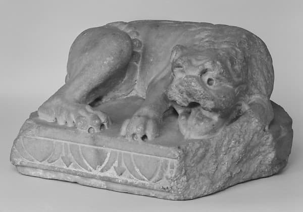 Reclining lion