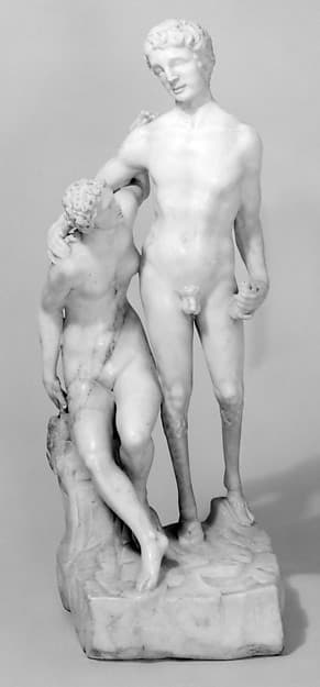 Nymph and satyr