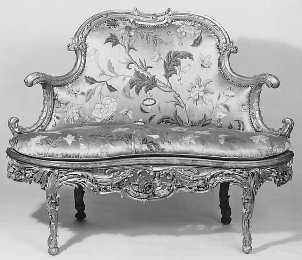 Upholstery panels for a settee