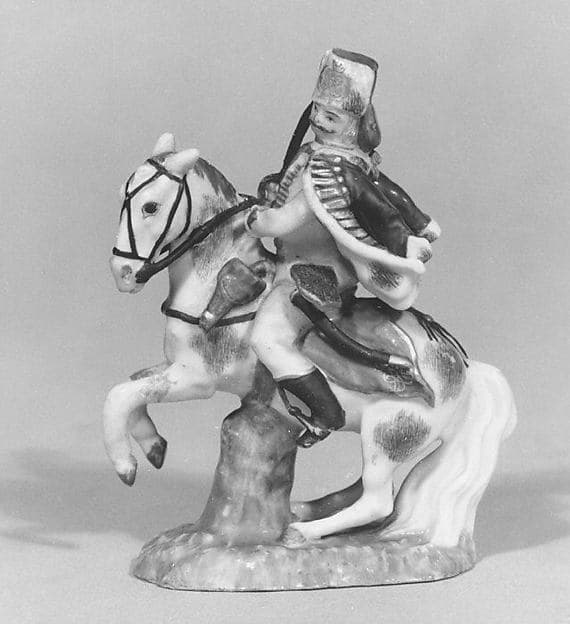 Hussar mounted on white stallion