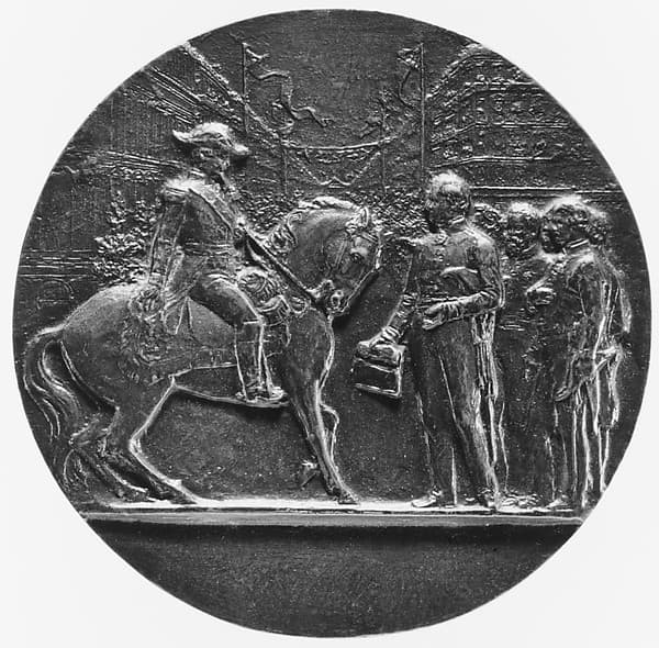 Napoleon III on Horseback, Inaugurating the Boulevard de Strasbourg