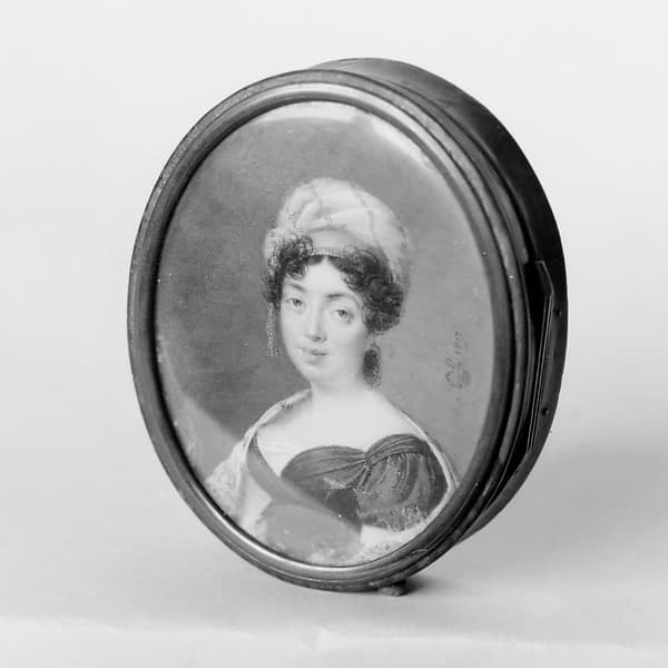 Box with portrait of a lady