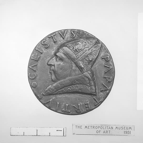 Pope Calistus III (Alphonso de Borgia, 1455–1458)