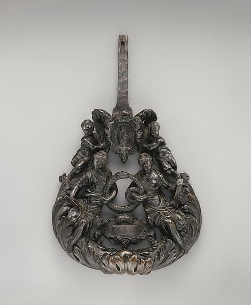 Doorknocker with Prudence and Fortitude joined eternally