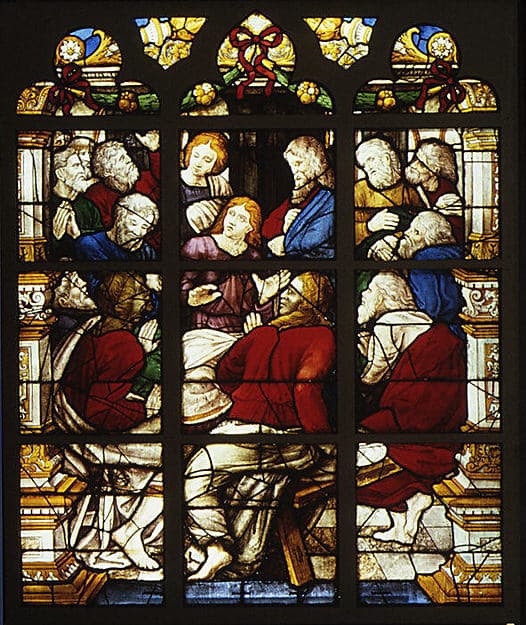 The Disciples in the Upper Room (?)