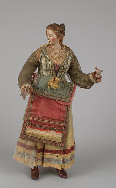 Standing woman in festival dress