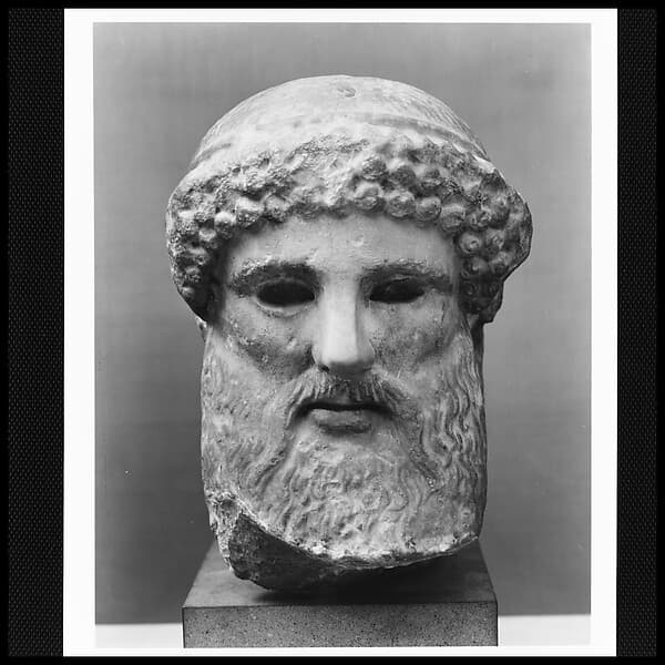 Marble head of a herm