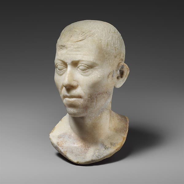 Marble bust of a man
