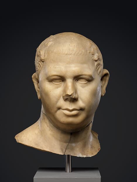 Marble portrait bust of a man
