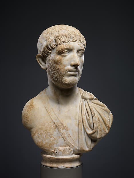 Marble portrait bust of a man
