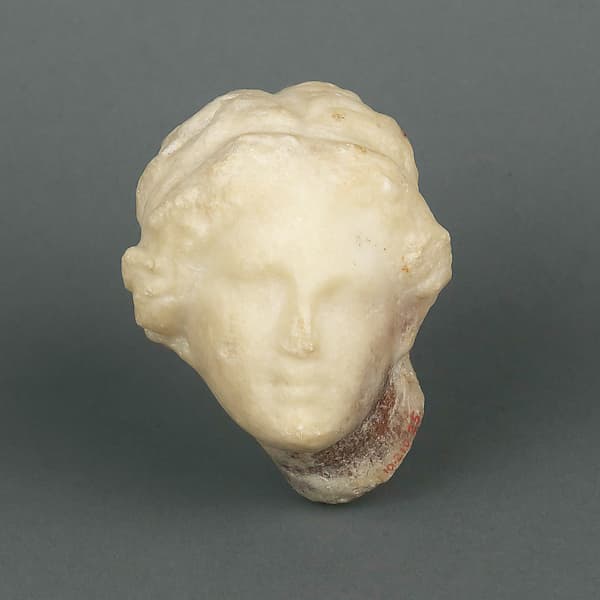 Head of a marble Aphrodite statuette