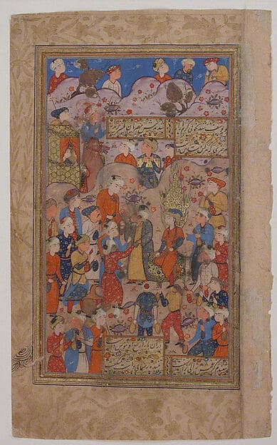 "Zusuf is Purchased in Egypt by Zulaikha", Folio from a Yusuf and Zulaikha of Jami