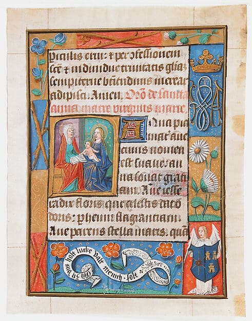 Manuscript Leaf from a Book of Hours
