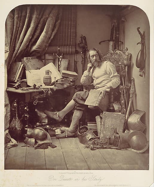 Don Quixote in His Study