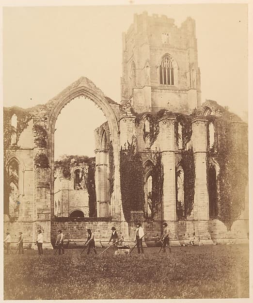Fountains Abbey. East Window and Tower