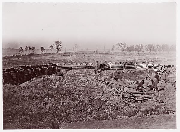 Rebel Fortifications in front of Atlanta