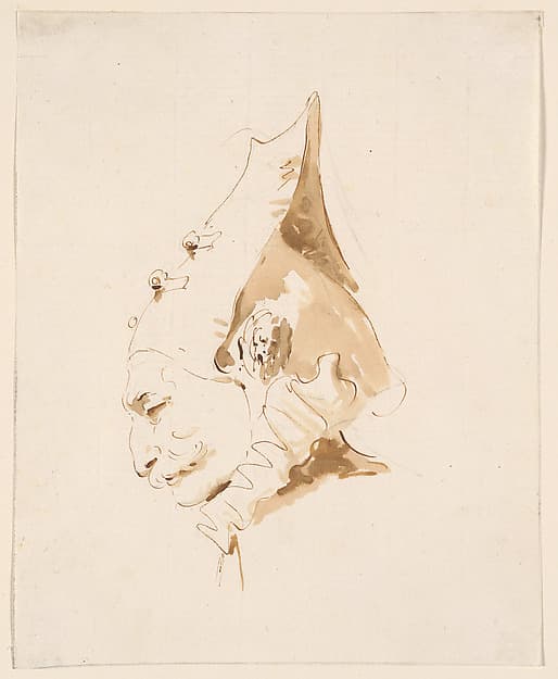 Head of a Man in Profile to the Left