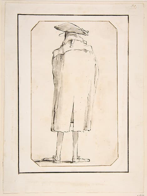 Caricature of a Man Seen from Behind