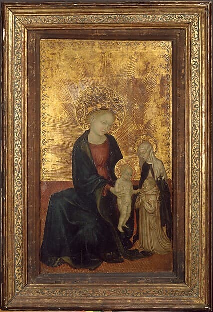Madonna and Child with Saint Catherine of Siena and a Carthusian Donor